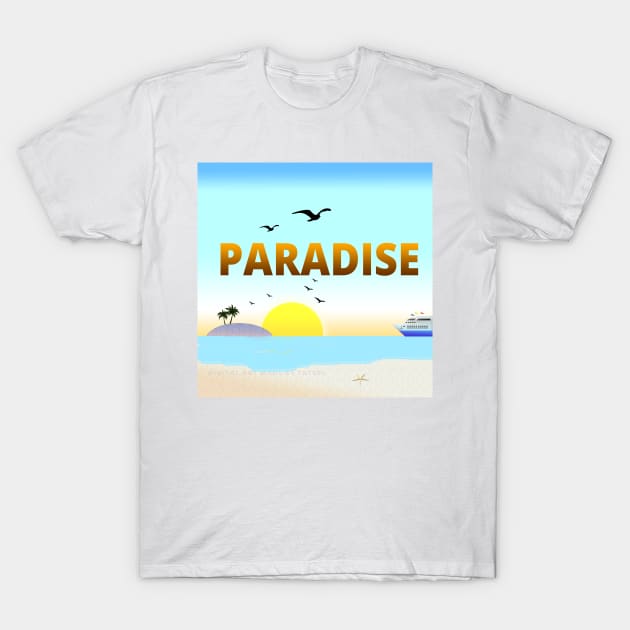 The Paradise - Summer Vibe T-Shirt by tatzkirosales-shirt-store